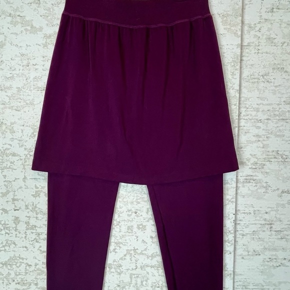 Angelina Skirt Legging Combo Merlot Maroon Color Size Large - Picture 3 of 15